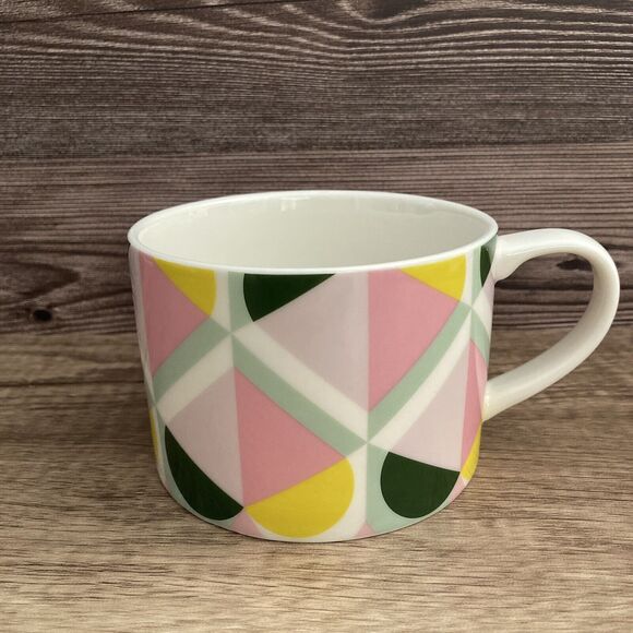Kate Spade Lenox Geo Spade Mug Hearts Ice Cream Cones - Picture 1 of 10